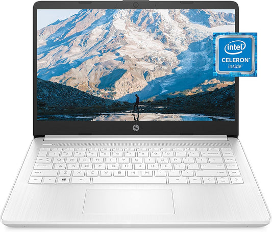 HP 14 Laptop, Intel Celeron N4020, 4 GB RAM, 64 GB Storage, 14-inch Micro-edge HD Display